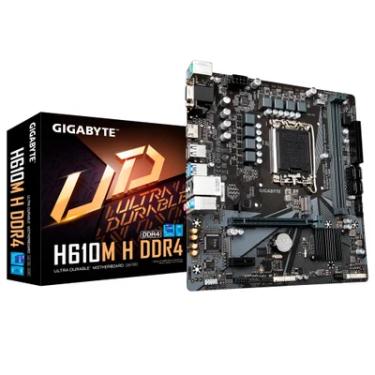 Imagem de Placa-Mãe Gigabyte H610M-H, Intel 1700, 2x DDR4, M.2, HDMI, VGA, 12ª Geração
