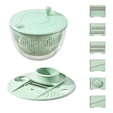 Imagem de Secadora Seca Salada Centrifuga 10 Em 1 Corta Legumes Ralador Multiuso