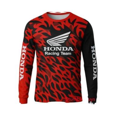 Imagem de Camiseta Masculina De Manga Comprida De Secagem Rápida Honda, Casual, 