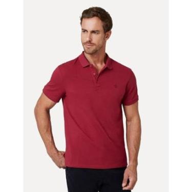 Imagem de Polo Dudalina Piquet Essentials Cotton Basica Modal Bordô-Masculino