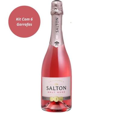 Imagem de Espumante Fino Salton Brut Rosé 750 Ml Kit Com 6 Garrafas