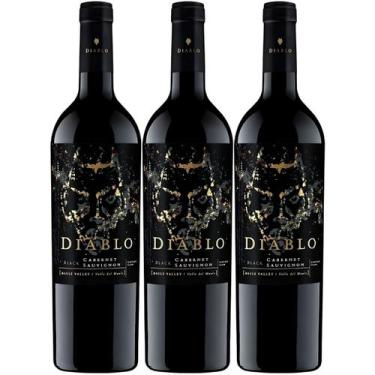 Imagem de Vinho Black Diablo Cabernet Sauvignon 750ml Kit Com 3