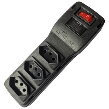 Imagem de Filtro de Linha 10A Plug In com 3 Tomadas NBR fusivel de Segurança - B