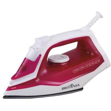 Imagem de Ferro a Seco e a Vapor Britânia BFV201 2000W Base Antiaderente Super Carbon Rosa 220V