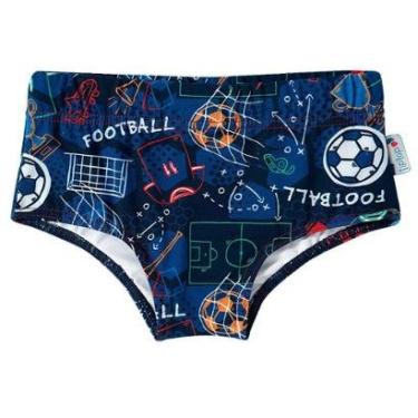 Imagem de Sunga Infantil Praia Futebol Tip Top Proteção Solar UV50+-Masculino