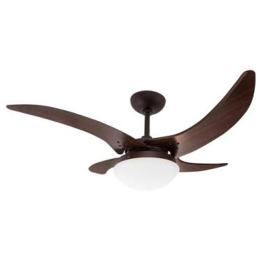 Imagem de Ventilador de Teto Tron Mareiro Marrom Café 4 Pás 130W 127V, 110V