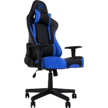 Imagem de Cadeira Gamer Cruiser com Revestimento Sintético e Encosto Reclinável Até 155o com Almofadas Cervical e Lombar