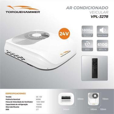 Imagem de Ar Condicionado Veicular de Teto 24V Frio Quente Inverter Controle Rem