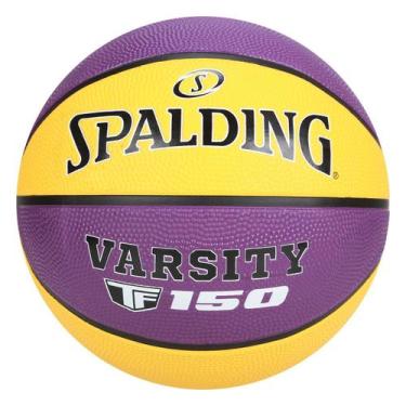 Imagem de Bola Basquete Spalding Varsity TF-150, Roxo, Amarelo, Único