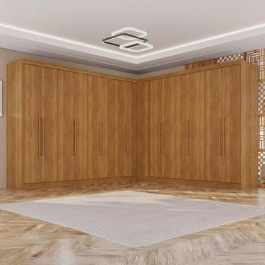 Imagem de Guarda-roupa de Canto Modulado 15 Portas 6 Gavetas Inglaterra - Sallêt
