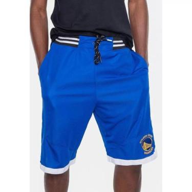 Imagem de Bermuda De Basquete NBAA Golden State Warriors Gallon, P, Azul