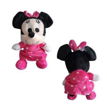 Imagem de Minnie Mouse - vestido Rosa - Pelúcia Fofa  Boneca Disney  Presente Pe