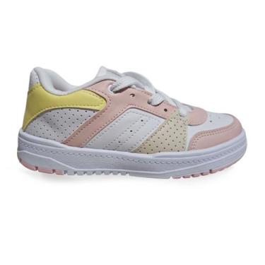 Imagem de Tênis Menina Infantil K360 Estilo Respitec Conforto Kidy, 31, Branco, 