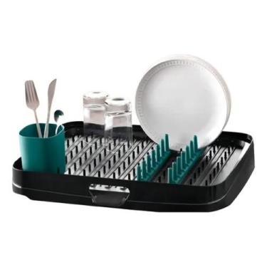 Imagem de Tupperware escorredor de louças preto importado