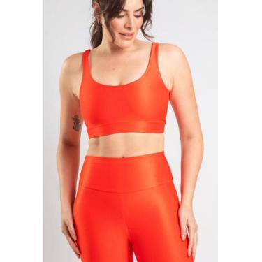Imagem de Top Fit com Alça Dupla - Respire Fit, G, Laranja