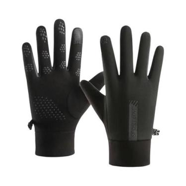 Imagem de Luvas De Ciclismo Femininas Quentes E Impermeáveis Antiderrapantes Par
