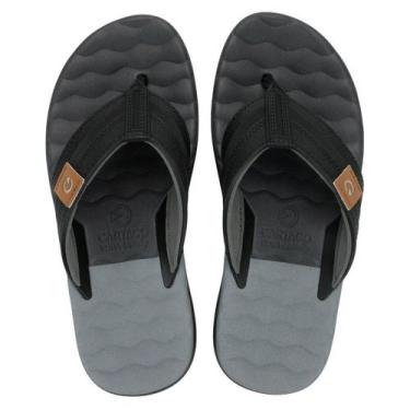 Imagem de Chinelo De Dedo Masculino Conforto Macio Cartago Cordoba, Preto, Cinza