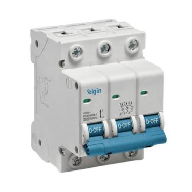 Imagem de Disjuntor Branco Tripolar 3 X 32a Bivolt - Elgin