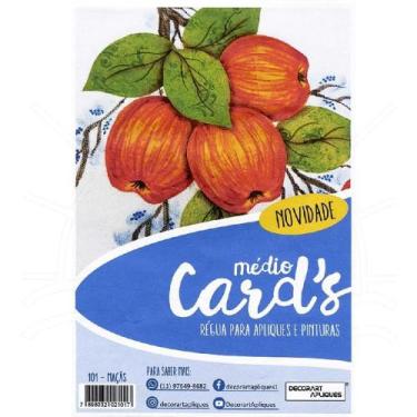 Imagem de Régua Médio Cards Apliques e Pinturas - Decorart, MAÇÃS