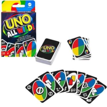 Imagem de Jogo Uno All Wild 112 Cartas Coringas 7+ HHL33 Mattel