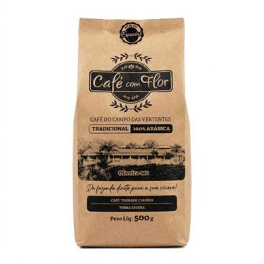 Imagem de Café Especial Artesanal 100% Arábica Torrado e Moído 500g Café com Flo
