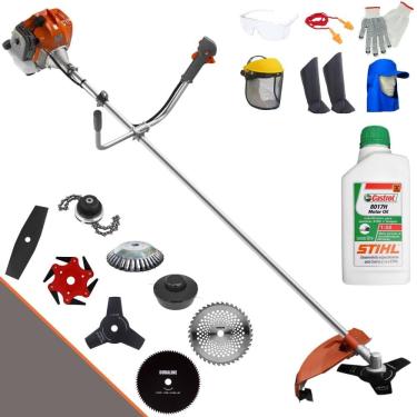 Imagem de Roçadeira à Gasolina 8 em 1 RL520ACN-TK Lateral 2T 52cc 2HP com Facas Trimmer Escova Óleo 2T EPI Tekna
