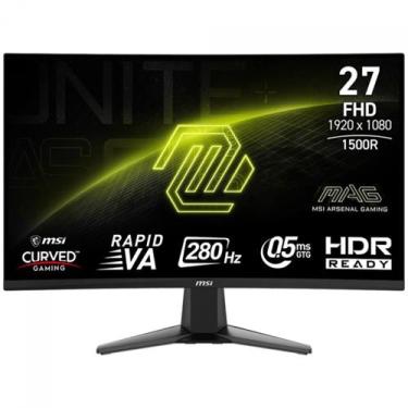 Imagem de Monitor Gamer MSI MAG 276CXF, 27 Pol, Curvo, Full HD, Rapid VA, 0.5ms,