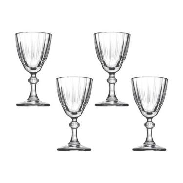 Imagem de Taça De Vidro Pasabahçe Para Licor 50 ml Diamond 4 Peças