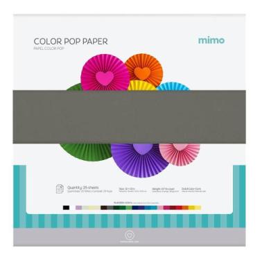 Imagem de Papel Color Pop Cinza Lua Mimo - 30,5 x 30,5 cm - 180 gr - 25 unds