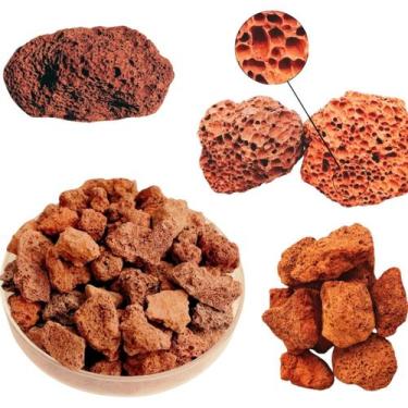 Imagem de 3kg Pedra Vulcânica Marron Para Lareira Churrasqueira Fornos - AZ135