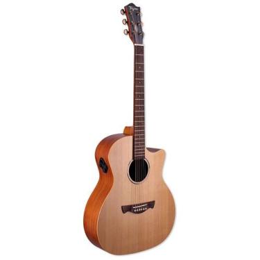 Imagem de Violao tagima frontier eq medium jumbo eletro acustico corda aco