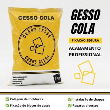 Imagem de Gesso Cola 1Kg - Gypsum