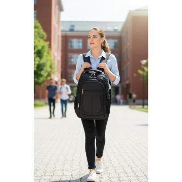 Imagem de 2x Mochila Notebook 40L Preta - Organize TUDO com Estilo! - Congratula