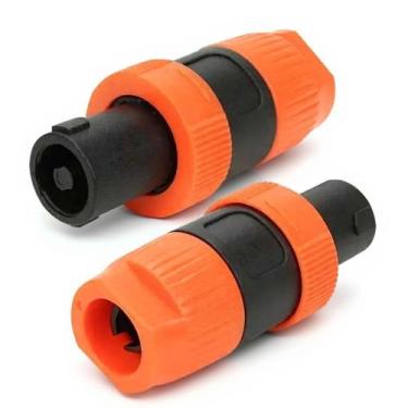 Imagem de Kit 10 Speakon 4P MXT Laranja para Amplificador