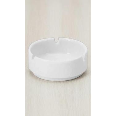 Imagem de Kit 5 Cinzeiros Porcelana Branco 8,5cm - Congratulations Store