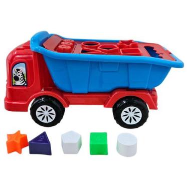 Imagem de Kit Praia Infantil Caçamba Didática Brinquedo De Areia Verão - Rei Do 