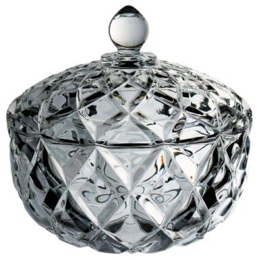 Imagem de Potiche Home&Co 23x24cm Eco Crystal Transparente Decoração Enfeite par