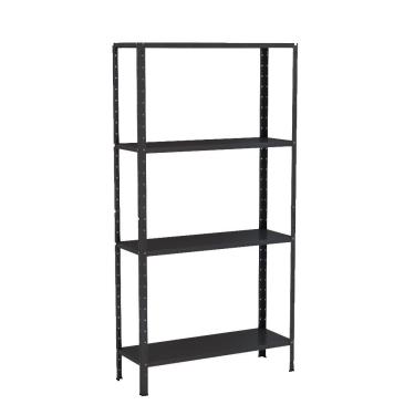 Imagem de Estante EAF006 sem Porta 4 Prateleiras Aço 80CM Preta Elite Aço
