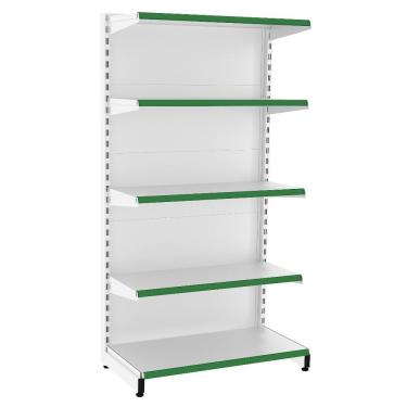 Imagem de Gôndola Parede EA500 Montagem sem Parafusos Pintura Epóxi Branco Elite Aço