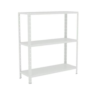 Imagem de Estante EAF007 sem Porta 3 Prateleiras Aço 80CM Branco Elite Aço