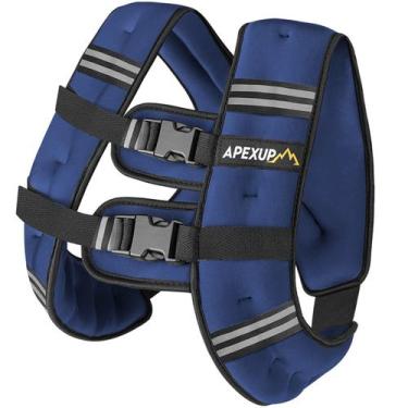 Imagem de Colete com Peso APEXUP 25 lb para Corrida com Faixas Refletivas