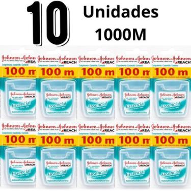 Imagem de Fio Dental Essencial Menta Johnson's Hortelã Kit 10 Und 100m