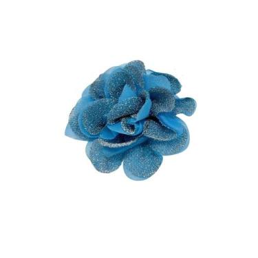 Imagem de Broche flor lapela madrinha casamento detalhe debutante Cor:Azul - 3I,