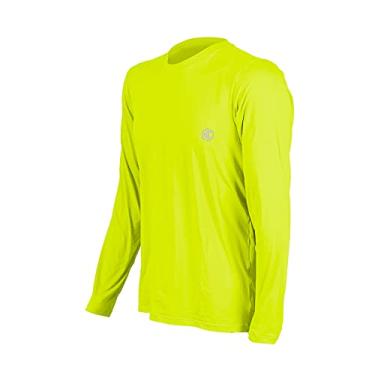 Imagem de Camisa Ciclismo Masculina Manga Longa UV Slim - Verde P