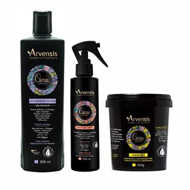 Imagem de Ativador de Cachos Ondulados 500ml + Spray + Máscara 2x1