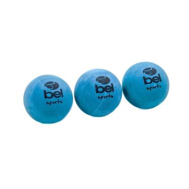 Imagem de Kit 3 Bolas de Frescobol Número 3 Azul Belfix