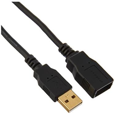 Imagem de Monoprice Cabo de extensão USB 2.0 A macho para fêmea - 15 pés | 28/24AWG, banhado a ouro, compatível com teclado USB, mouse, pen drive, disco rígido