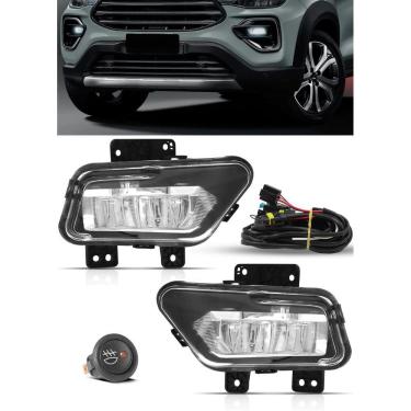 Imagem de Kit Farol de Milha Neblina Fiat Pulse 2022 Em Diante Farol LED Botão Alternativo