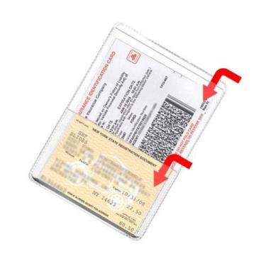 Imagem de StoreSMART - Seguro de automóveis e porta-cartões de identificação de plástico transparente - Pacote único - RFS20-C1