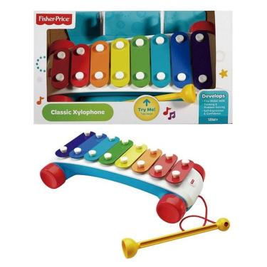 Imagem de Brinquedo Infantil Xilofone Colorido Fisher Price - Mattel - CMY09